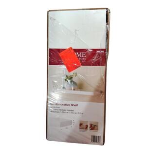 Slim Line Floating Shelf – 8" D x 18" L x 1¼" H, White MDF, Wall-Mount